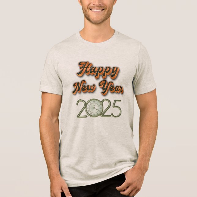 "Tête de fête du Nouvel An 2025 - T-Shirts (Recto)