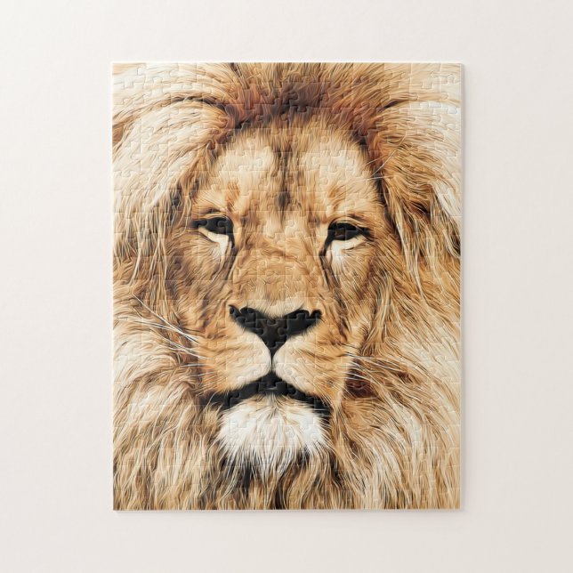 Tête de puzzle Lion (Vertical)
