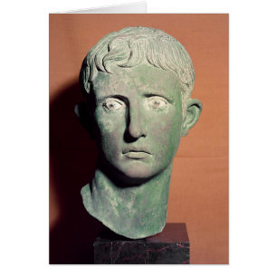 Tête d'une statue intégrale d'empereur