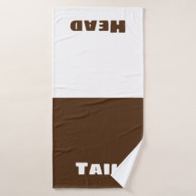 Tête et queue Amusants Brown et blanc