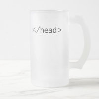 tête </head> tasse de bière d'étiquette de HTML