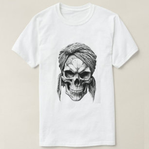 Tête morte pour hommes Imprimer T-shirt blanc mode