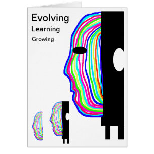 Tête personnelle colorée multi en évolution de