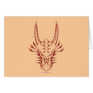 Tête rouge tribale de dragon