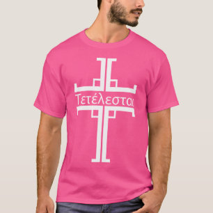 Tetelestai griechischen Christentum Jesus Zitat T-Shirt