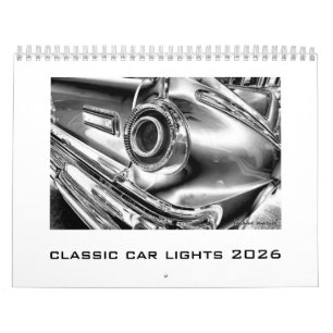 Têtes ou Tails Calendrier 2026 Classic Car Lights