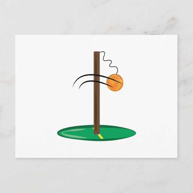 Tetherball Postkarte (Vorderseite)