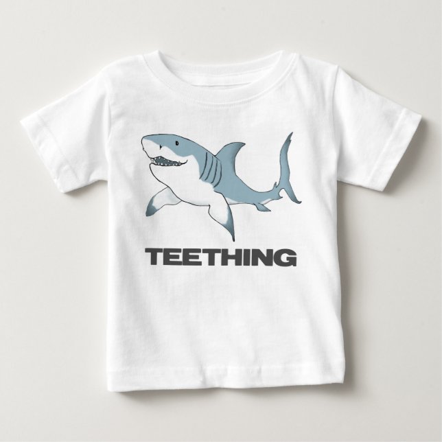 Tething shark Säugling T Baby T-shirt (Vorderseite)