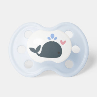 Tétine nautique de bébé d'amour de baleine d'Ancre