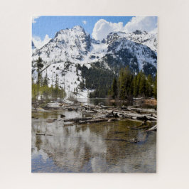 Teton Mountain Stream Reflection - 16x20 - 520 Stk