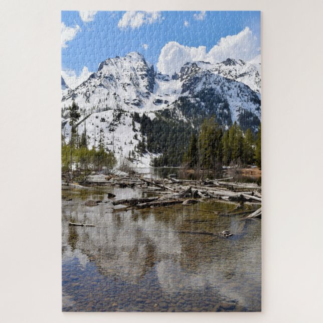 Teton Mountain Stream Reflections -20x30 -1014 Stk (Vertikal)