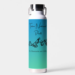 Teton National Park Blue Green Water Flasche