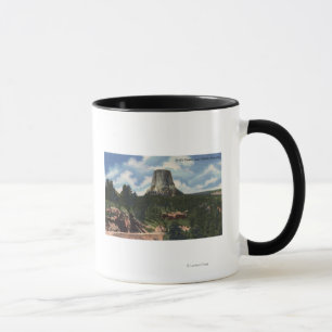 Teton Nationalpark, WY - Teufelturm in der Nähe Tasse