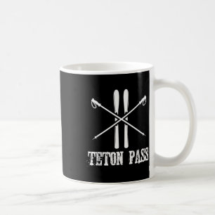Teton P Wyoming Ski Skifahren Nordic Alpine Dow Kaffeetasse