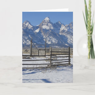 Teton Ranch Winter Toutes les occasions Carte de v