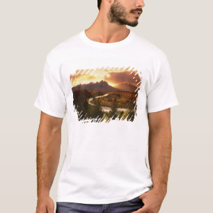 Teton Range bei Sonnenuntergang, vom Snake River T-Shirt