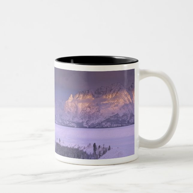 Teton Range from Snake River Overlook, Grand Zweifarbige Tasse (Rechts)