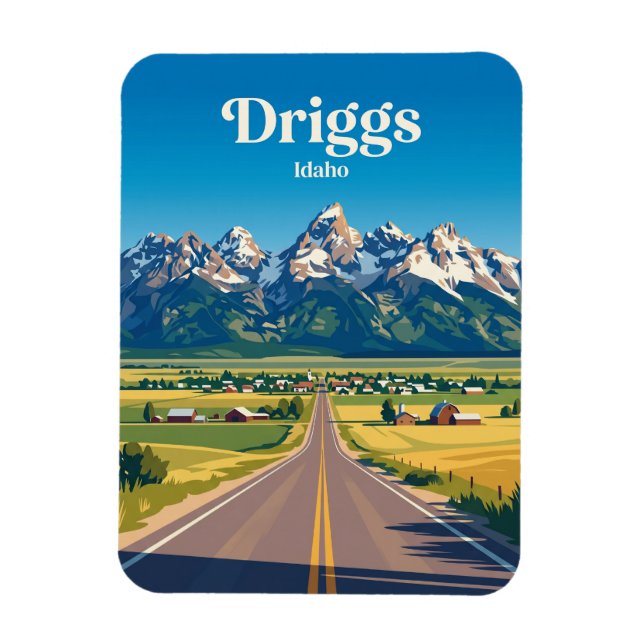 Teton Scenic Byway Idaho Magnet (Vertikal)