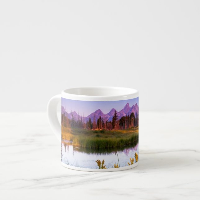 Teton Sonnenaufgang Espressotasse (Vorderseite Links)