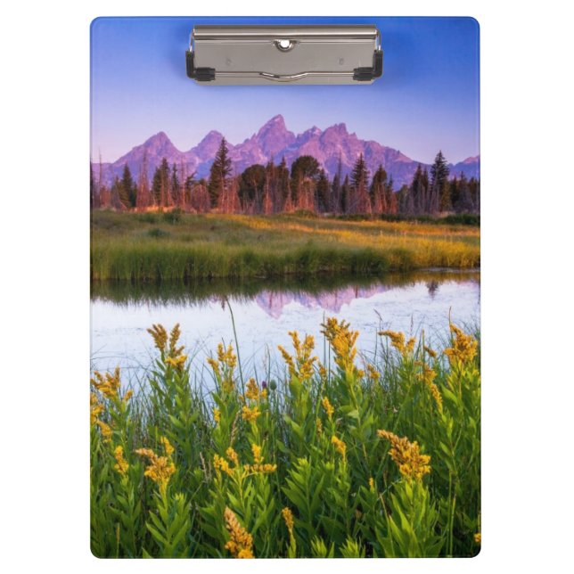 Teton Sonnenaufgang Klemmbrett (Vorderseite)