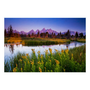 Teton Sonnenaufgang Poster