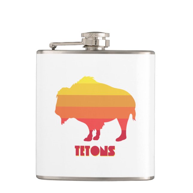 Tetons Bison Flachmann (Vorderseite)