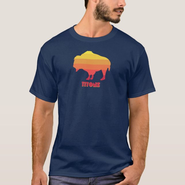 Tetons Bison T-Shirt (Vorderseite)