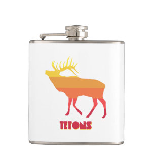 Tetons Elk Flachmann