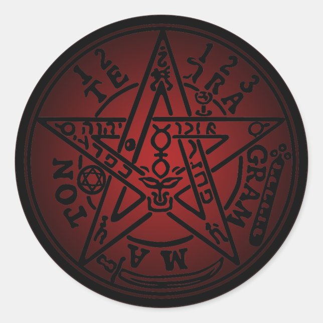 TETRAGRAMMATON 02 RUNDER AUFKLEBER (Vorderseite)
