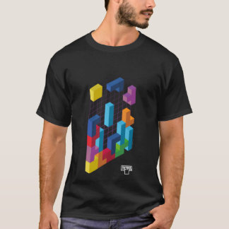 Tetris 3D-Spielkunst Mädchen T-Shirt