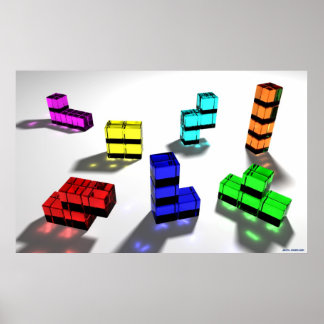 Tetrominoes Poster