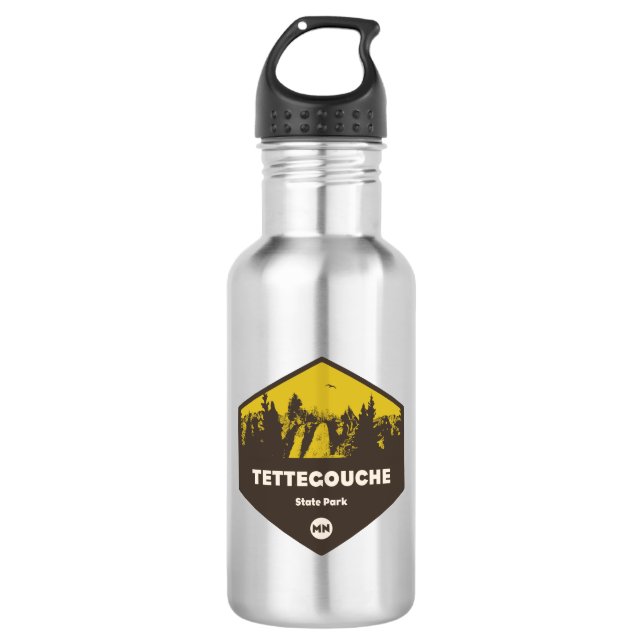 Tettegouche Staat Park, Minnesota Edelstahlflasche (Vorderseite)