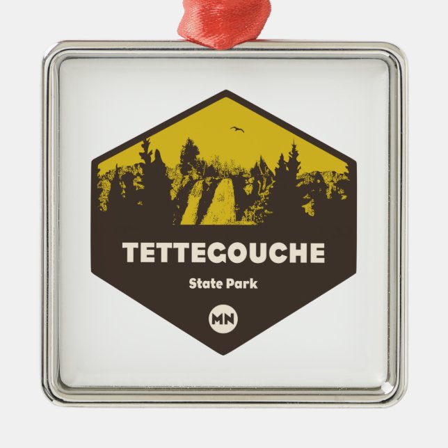 Tettegouche Staat Park, Minnesota Ornament Aus Metall (Vorne)