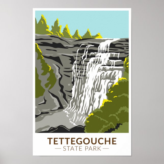 Tettegouche Staat Park Minnesota Vintag Poster (Vorne)