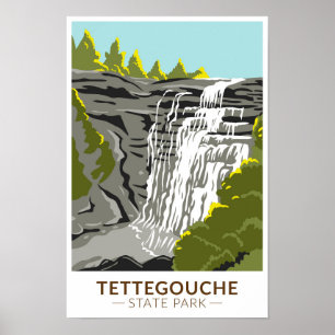 Tettegouche State Park Minnesota Vintage auf Deuts Poster
