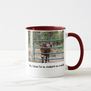 Têtu comme tasse de sonnerie de mule