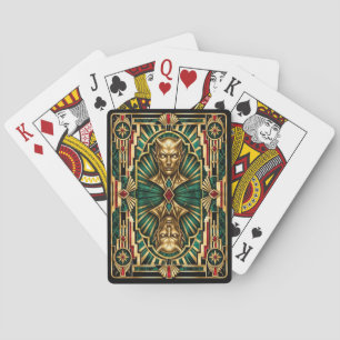 Teufel, Art Deco Mythisch Spielkarten