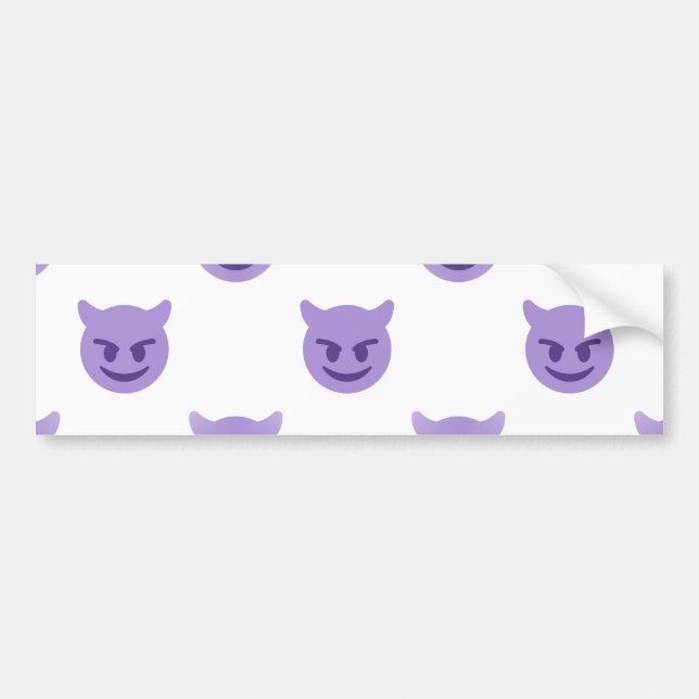 Teufel Emoji Autoaufkleber (Vorne)