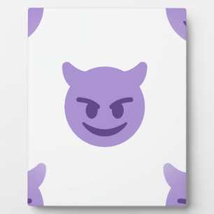 Teufel-Emoji Fotoplatte