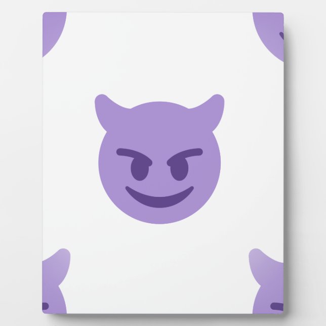 Teufel Emoji Fotoplatte (Vorderseite)