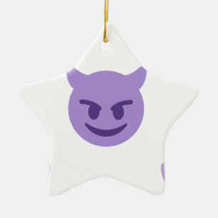 Teufel Emoji Keramikornament