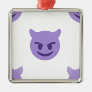 Teufel Emoji Ornament Aus Metall