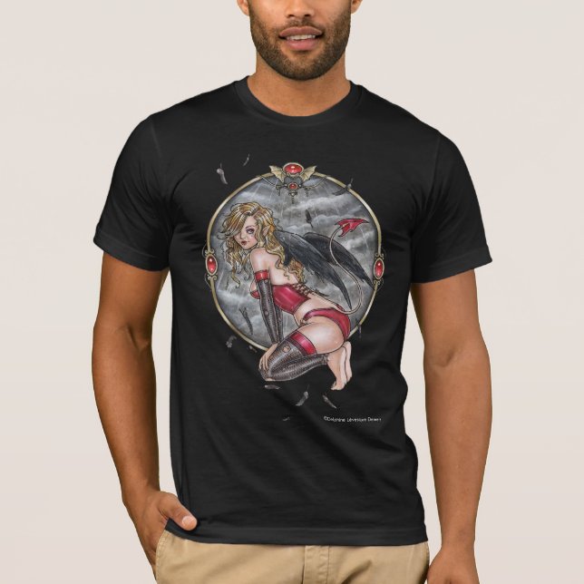 Teufel-Engels-Shirt T-Shirt (Vorderseite)