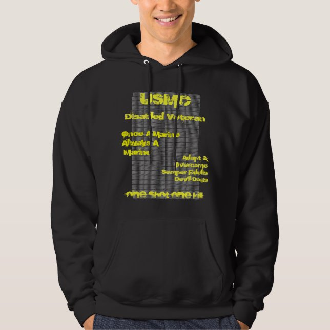 Teufel-Hund-USMC durch Sean L Spanlger Hoodie (Vorderseite)