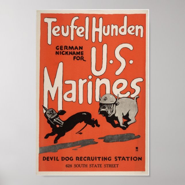 Teufel Hunden Poster (Vorne)