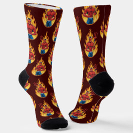 Teufel mit Dreizack Socken