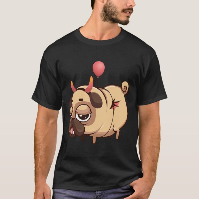 Teufel Mops Klassiker 857 T-Shirt (Vorderseite)