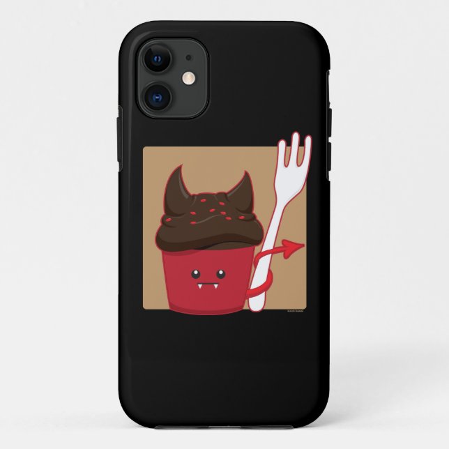 Teufel-Nahrungsmittelkleiner kuchen Case-Mate iPhone Hülle (Rückseite)