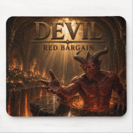 Teufel Roter Handel Dunkler Realismus Mousepad