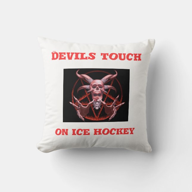 TEUFEL-Touch auf Eishockeykissen Kissen (Vorderseite)